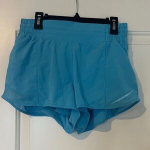 Lululemon Athletica Hotty hot high rise 4 inch Blue Athletic Shorts